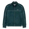 New Lioni Velour Track Jacket- Botanical Garden Jackets