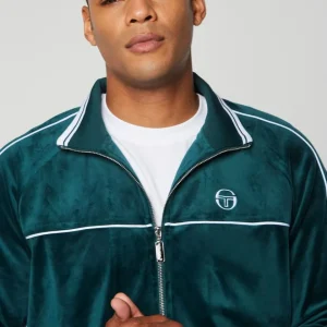 Fashion Lioni Velour Track Jacket- Botanical Garden Tracksuits