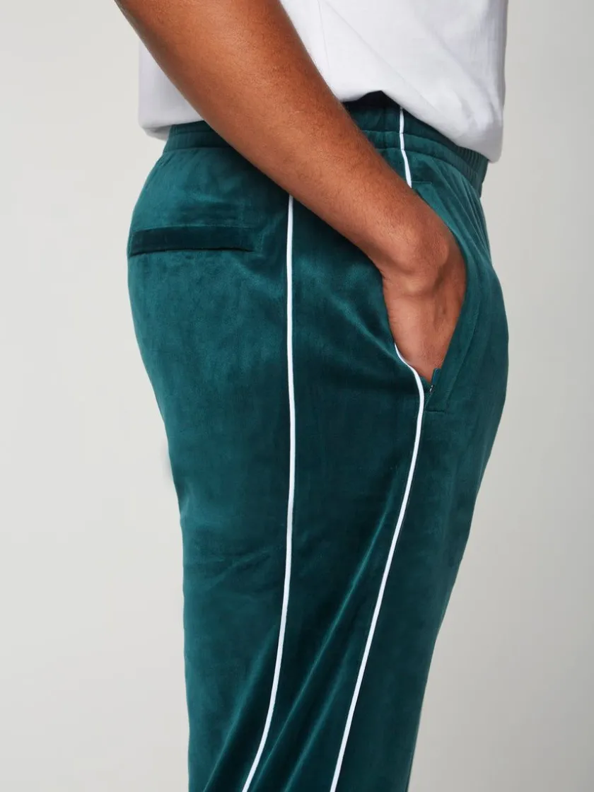 lioni_velour_track_pant_botanical_garden_5.webp Sale Lioni Velour Track Pant- Botanical Garden View All