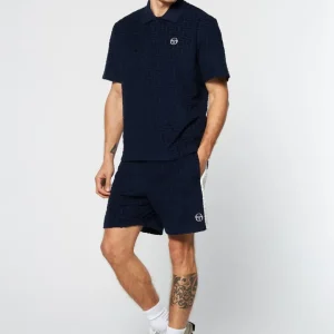 Flash Sale Livata Monogram Polo- Maritime Blue Matching Separates