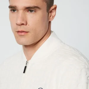 Hot Livata Monogram Track Jacket- Gardenia Tracksuits