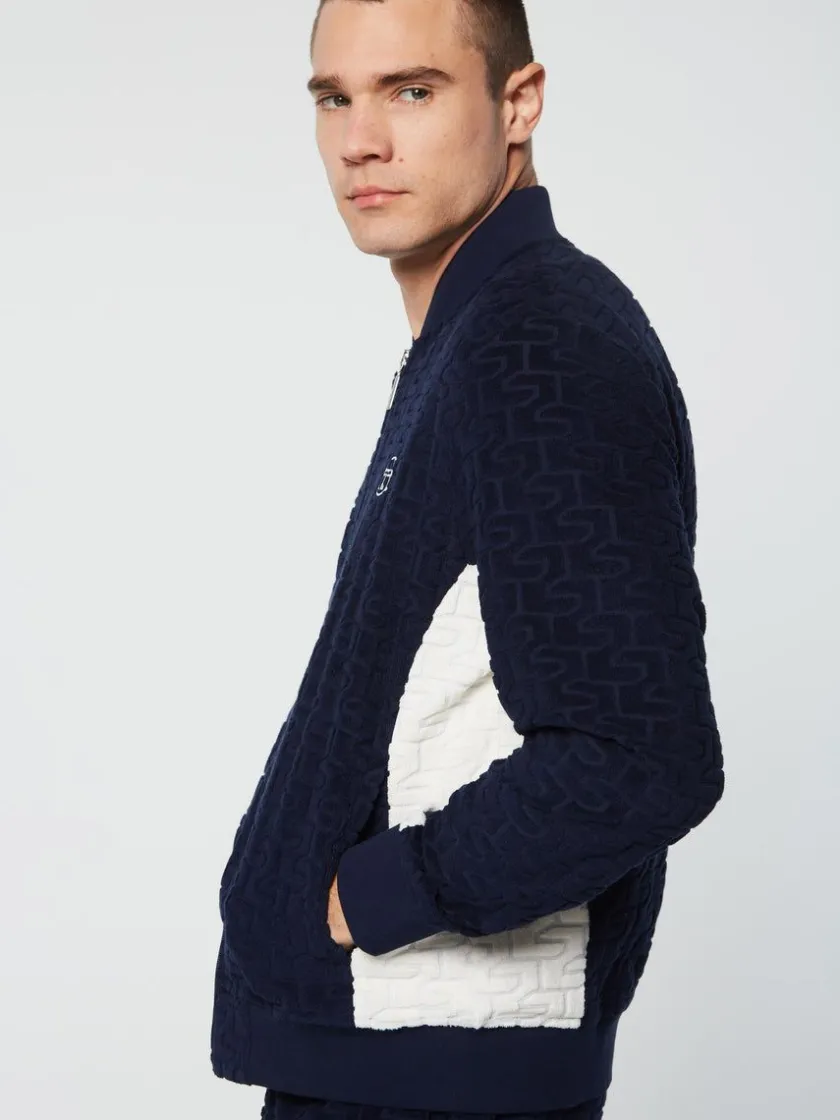 livata_monogram_track_jacket_maritime_blue_5-2.webp Cheap Livata Monogram Track Jacket- Maritime Blue Tracksuits