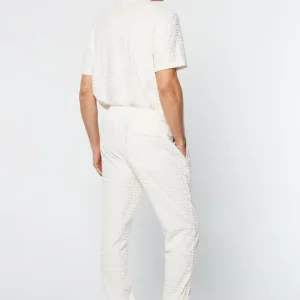 Hot Livata Monogram Track Pant- Gardenia Pants And Sweatpants