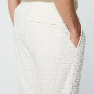 Hot Livata Monogram Track Pant- Gardenia Pants And Sweatpants