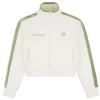 Store Miss Carlotta Velour Track Jacket- Gardenia Velour