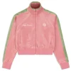 Cheap Miss Carlotta Velour Track Jacket- Wild Rose View All