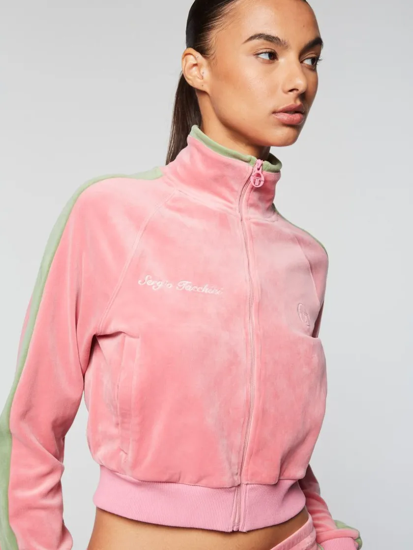 miss_carlotta_velour_track_jacket_wild_rose_4-2.webp Store Miss Carlotta Velour Track Jacket- Wild Rose Tracksuits