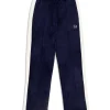 Cheap Miss Carlotta Velour Track Pant- Maritime Blue Velour
