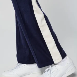 Cheap Miss Carlotta Velour Track Pant- Maritime Blue Velour