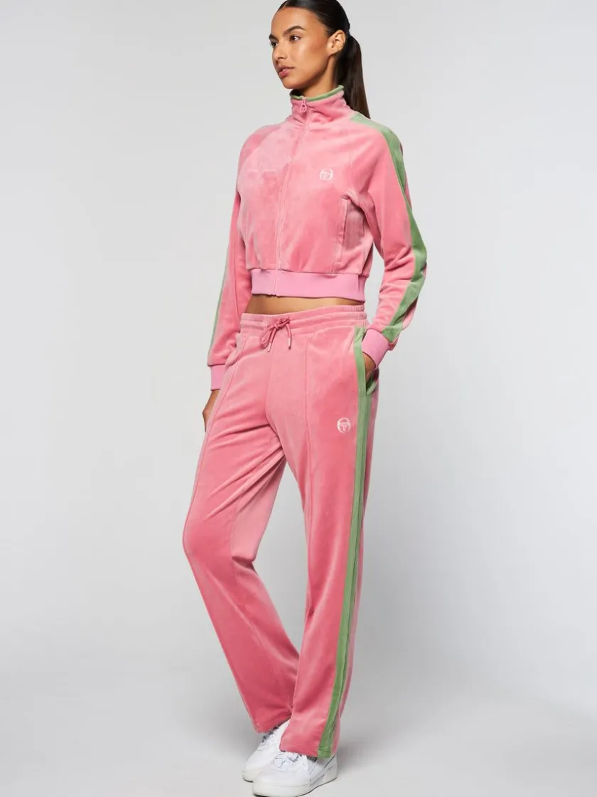 miss_carlotta_velour_track_pant_wild_rose_2-1.webp Sale Miss Carlotta Velour Track Pant- Wild Rose Tracksuits