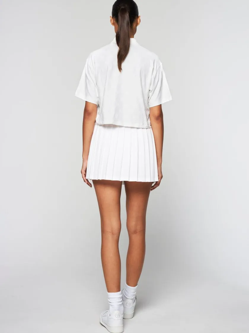 monogram_jacquard_cropped_polo_gardenia_3-1.webp Best Sale Monogram Jacquard Cropped Polo- Gardenia Tops And Sports Bras