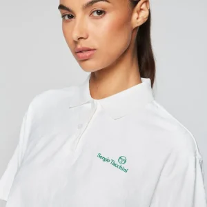 Flash Sale Monogram Jacquard Cropped Polo- Gardenia For The Court