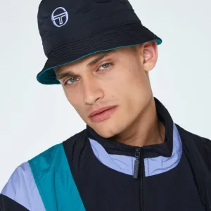 Online Mosaic Reversible Bucket Hat-Black/Multi View All