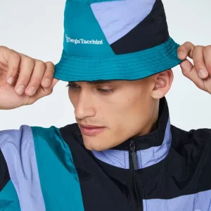 Online Mosaic Reversible Bucket Hat-Black/Multi View All