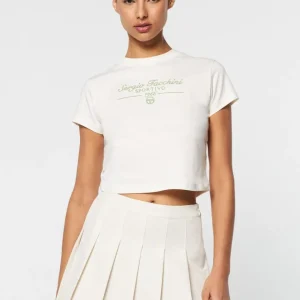 Shop Nicola Graphic T-Shirt- Gardenia Tops And Sports Bras