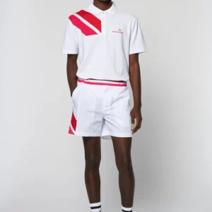 Hot Ortica Tennis Short- White Nylon