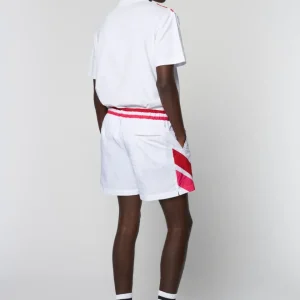 Hot Ortica Tennis Short- White Nylon