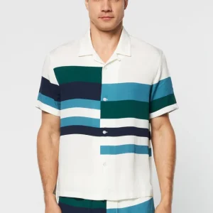 Hot Pennellata Cabana Shirt- Gardenia/ Multi View All