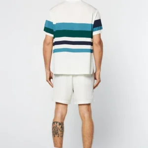 New Pennellata Cabana Shirt- Gardenia/ Multi Matching Separates