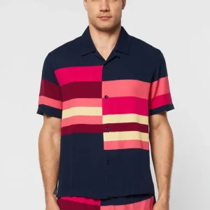 Cheap Pennellata Cabana Shirt- Maritime Blue/ Multi View All