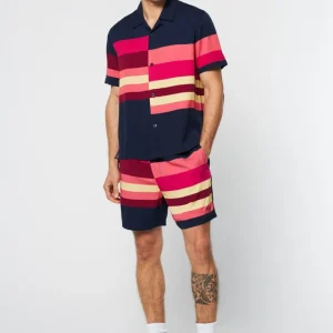 Best Pennellata Cabana Shirt- Maritime Blue/ Multi Matching Separates