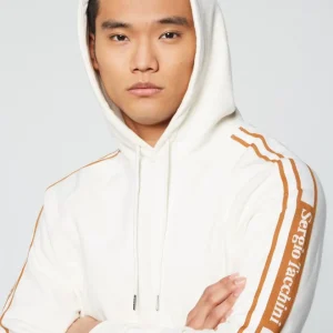 Fashion Pereto Tape Hoodie- Gardenia View All