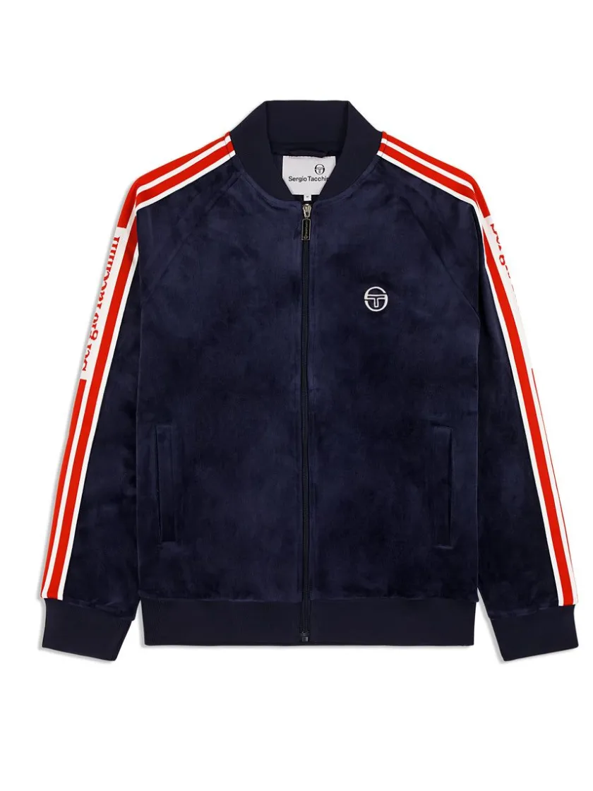 pereto_velour_track_jacket_maritime_blue_0-3.webp Shop Pereto Velour Track Jacket- Maritime Blue Tracksuits