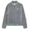 Hot Pereto Velour Track Jacket- Sleet Tracksuits