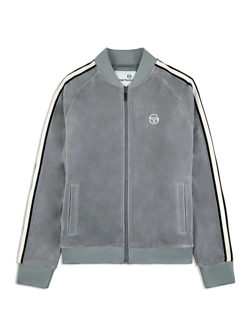 pereto_velour_track_jacket_sleet_0-3.webp Hot Pereto Velour Track Jacket- Sleet Tracksuits