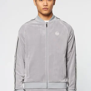 Hot Pereto Velour Track Jacket- Sleet Tracksuits