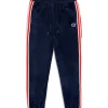 Hot Pereto Velour Track Pant- Maritime Blue View All