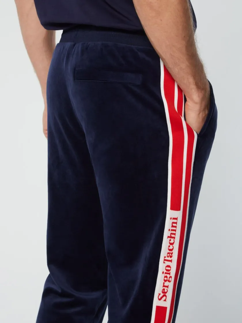 pereto_velour_track_pant_maritime_blue_5-2.webp New Pereto Velour Track Pant- Maritime Blue Tracksuits