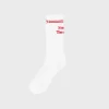Flash Sale Prep Crew High Socks- White For The Court