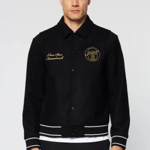 Discount Prep Wool Varsity Jacket- Black View All