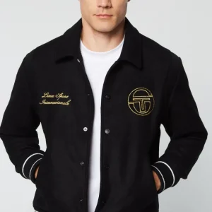 Discount Prep Wool Varsity Jacket- Black View All