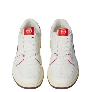 Store Prime Shot Da Sneaker- Antique White/ Almond Oil/ Adrenaline Red View All