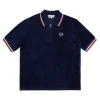 New Primo Velour Polo- Maritime Blue Matching Separates