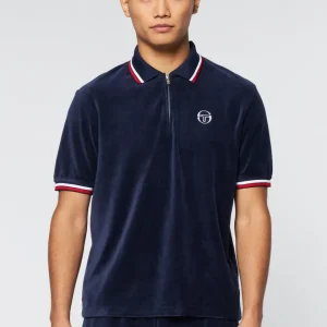 New Primo Velour Polo- Maritime Blue View All