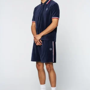 Sale Primo Velour Polo- Maritime Blue Polos