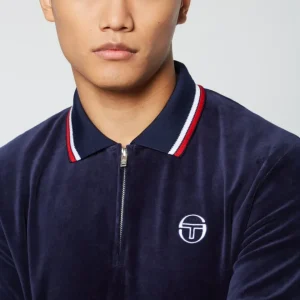 New Primo Velour Polo- Maritime Blue View All