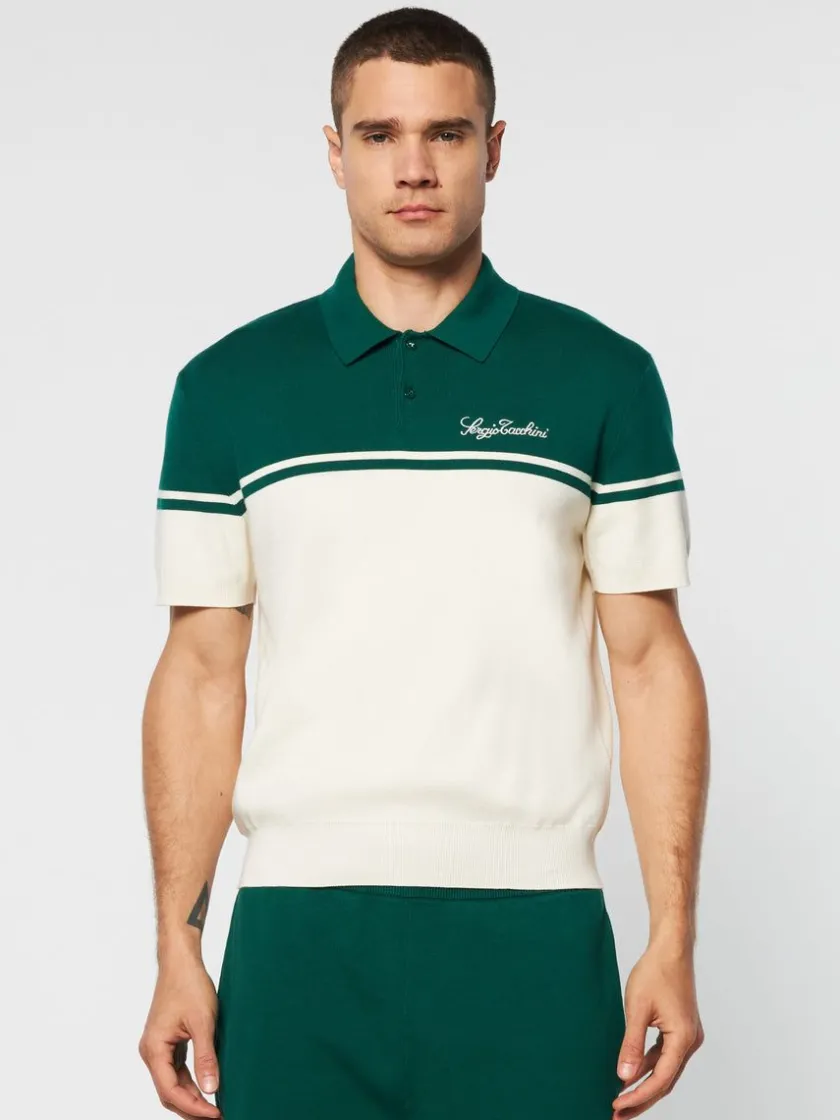 roselli_knit_polo_evergreen_1-2.webp Outlet Roselli Knit Polo- Evergreen Polos