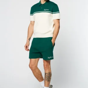 Fashion Roselli Knit Polo- Evergreen View All