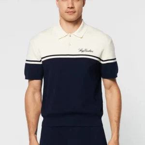 Hot Roselli Knit Polo- Gardenia Knitwear