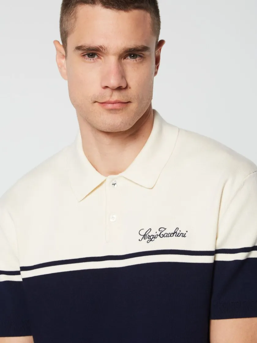 roselli_knit_polo_gardenia_4-3.webp Hot Roselli Knit Polo- Gardenia Knitwear