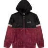 Shop Scopeto Full-Zip Velour Hoodie- Black Beauty/ Mauve Wine View All