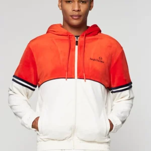 New Scopeto Full-Zip Velour Hoodie- Poinciana/ Gardenia Velour