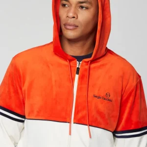 Sale Scopeto Full-Zip Velour Hoodie- Poinciana/ Gardenia View All