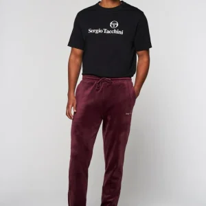 Hot Scopeto Velour Pant-Black Beauty/ Mauve Wine Velour