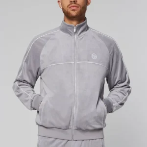 Cheap Sovana Velour Track Jacket- Sleet Velour