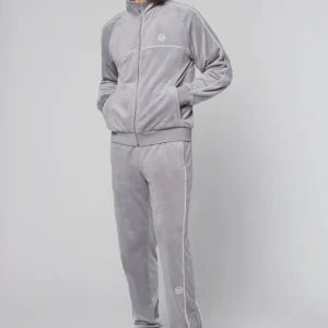 Cheap Sovana Velour Track Jacket- Sleet Velour